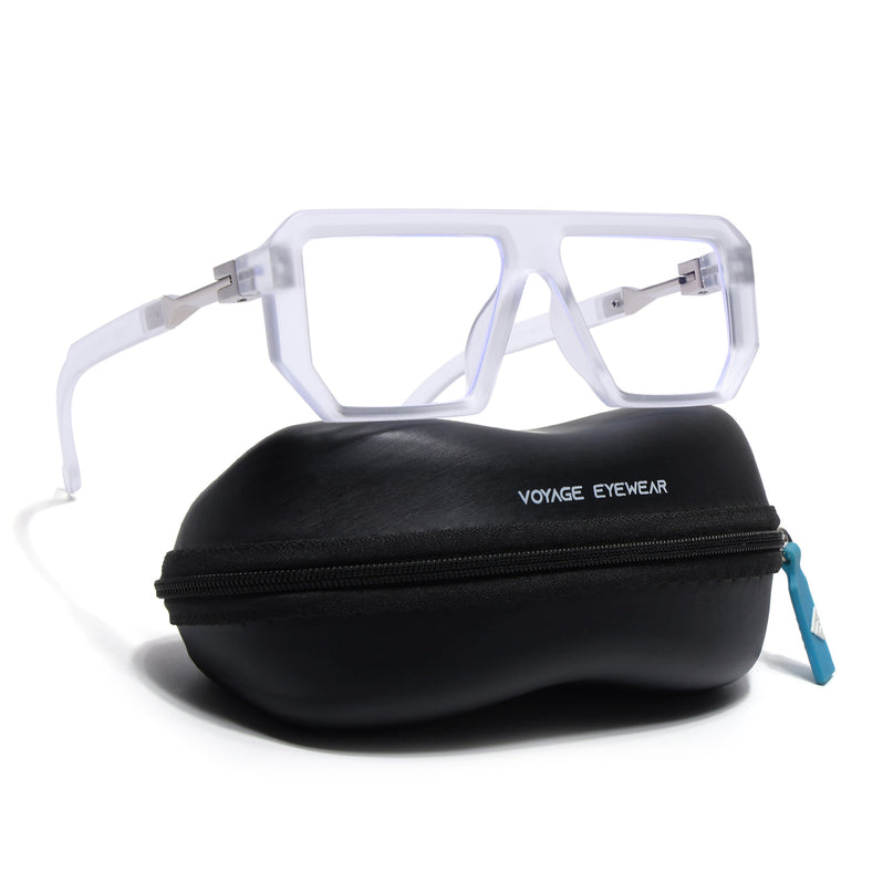 Voyage Goat Transparent Wayfarer Eyeglasses for Men & Women - MG4643-C3