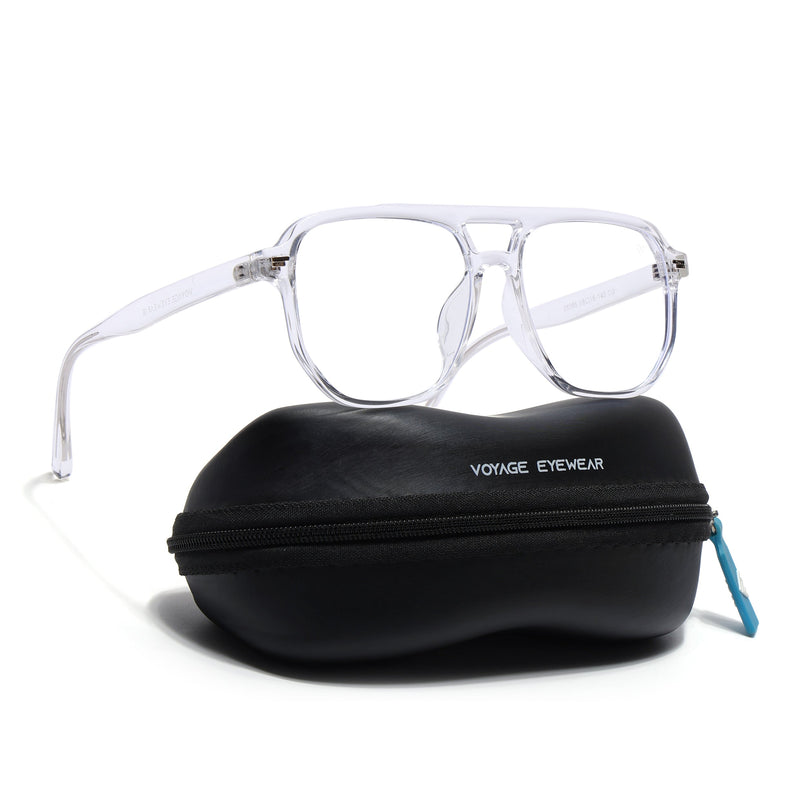 Voyage Transparent Wayfarer Eyeglasses for Men & Women - MG4374-C2
