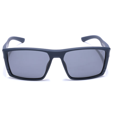 Square Polarized Sunglasses | Black Lens | Navy Blue Frame - PMG6746