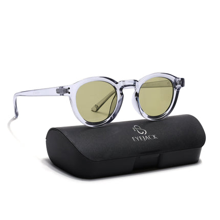 Eyejack Transparent Round Sunglasses for Men & Women (89290CL2191)