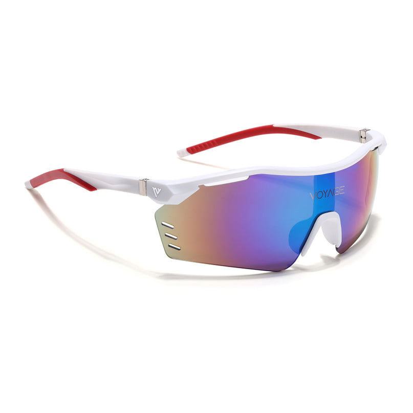 Drift Sunglasses (Multicolor Lens | White Frame - MG5774)