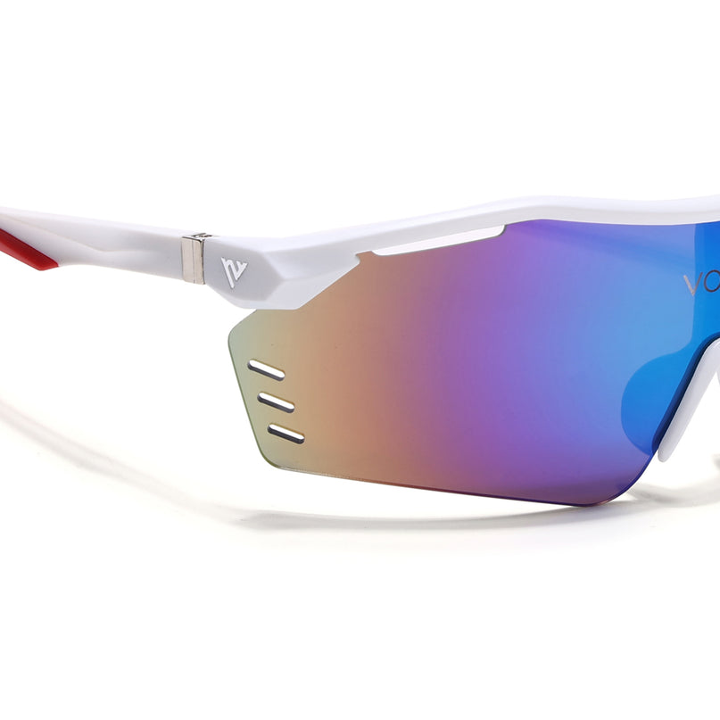 Drift Sunglasses (Multicolor Lens | White Frame - MG5774)