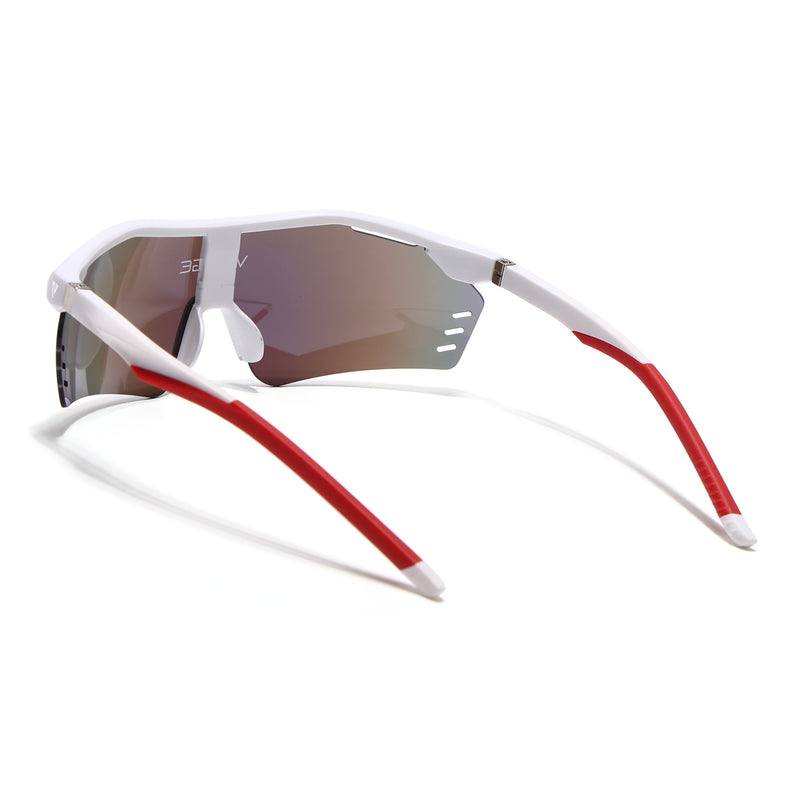 Drift Sunglasses (Multicolor Lens | White Frame - MG5774)