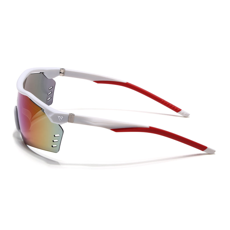 Drift Sunglasses (Multicolor Lens | White Frame - MG5774)