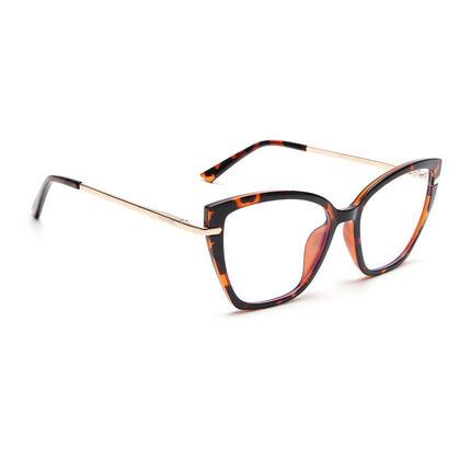 Voyage Glam Demi Brown Cateye TR Clip-On Polarized Sunglasses for Women - PMG4818-C3