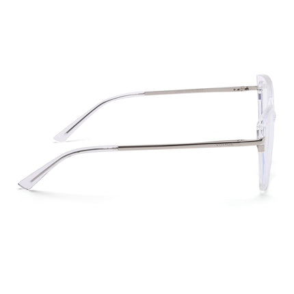 Voyage Glam Transparent Cateye TR Clip-On Polarized Sunglasses for Women - PMG4819-C2