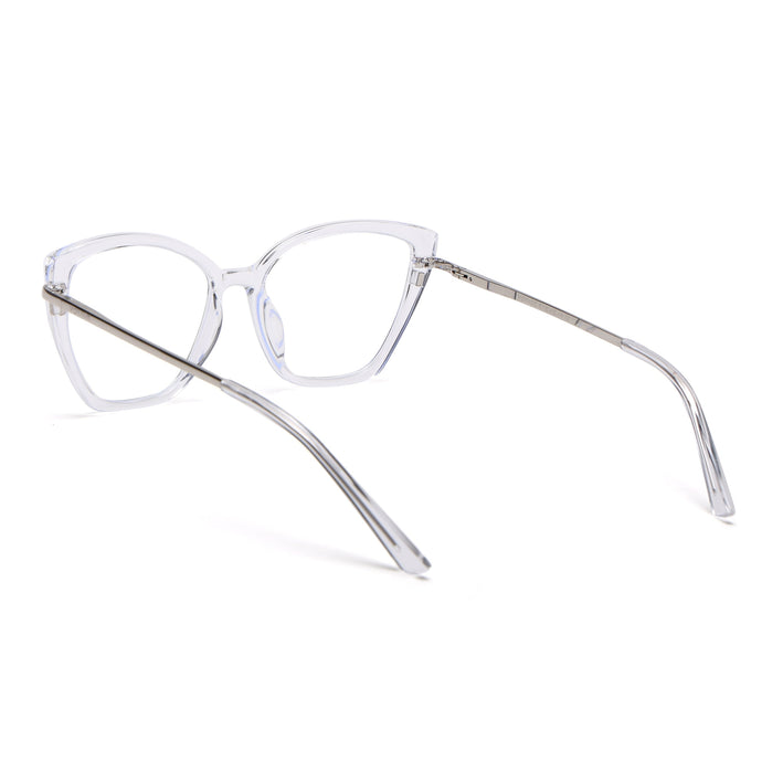 Voyage Glam Transparent Cateye TR Clip-On Polarized Sunglasses for Women - PMG4819-C2