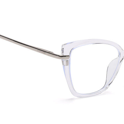 Voyage Glam Transparent Cateye TR Clip-On Polarized Sunglasses for Women - PMG4819-C2