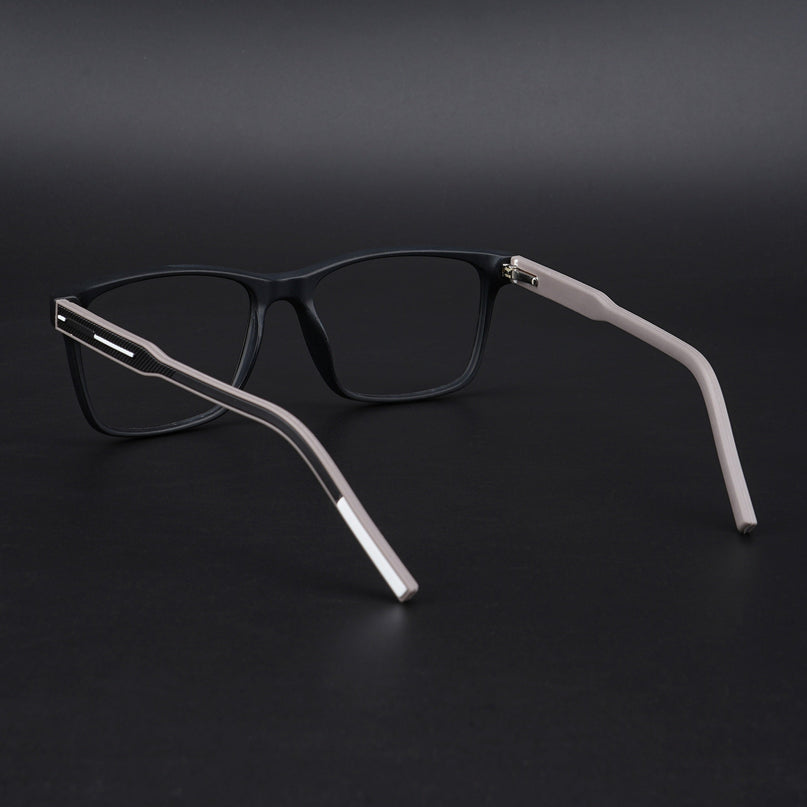 Eyejack Rush Matt Black Square Eyeglasses for Men & Women (1001CL635-C1)