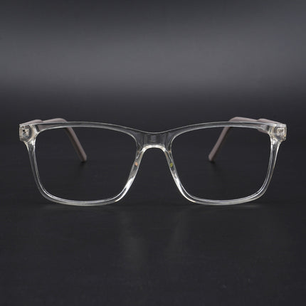 Eyejack Rush Transparent Square Eyeglasses for Men & Women (1001CL636-C2)