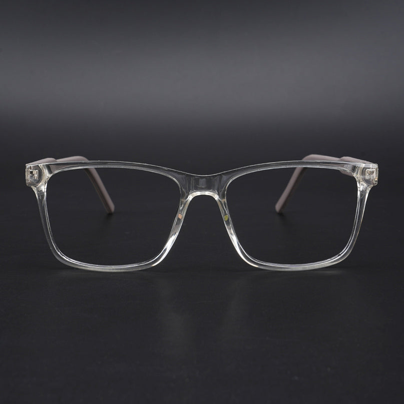Eyejack Rush Transparent Square Eyeglasses for Men & Women (1001CL636-C2)
