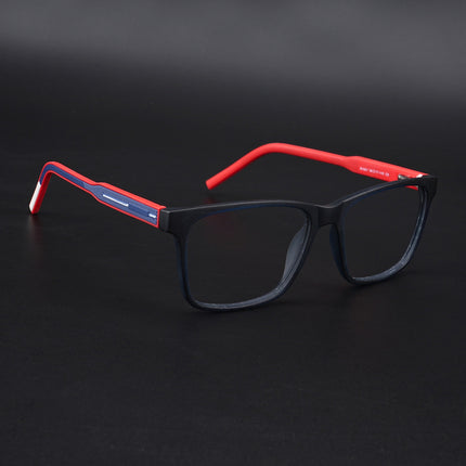 Eyejack Rush Navy Blue Square Eyeglasses for Men & Women (1001CL637-C3)