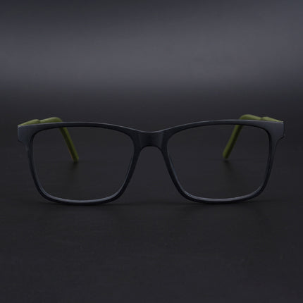 Eyejack Rush Matt Black Square Eyeglasses for Men & Women (1001CL639-C5)