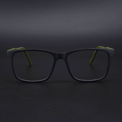 Eyejack Rush Matt Black Square Eyeglasses for Men & Women (1001CL639-C5)