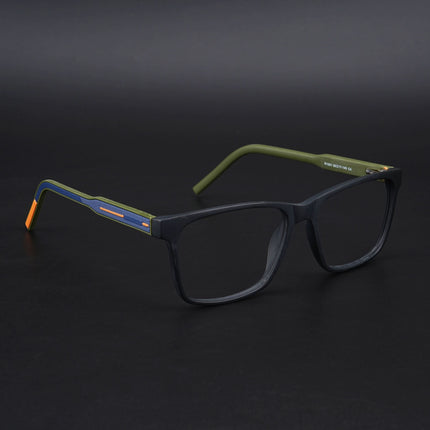 Eyejack Rush Matt Black Square Eyeglasses for Men & Women (1001CL639-C5)