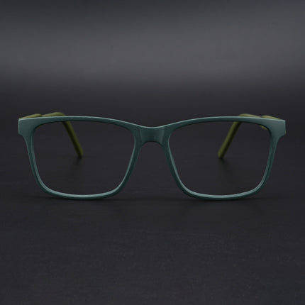 Eyejack Rush Green Square Eyeglasses for Men & Women (1001CL640-C6)