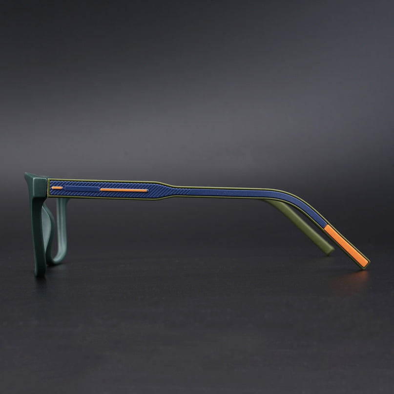 Eyejack Rush Green Square Eyeglasses for Men & Women (1001CL640-C6)