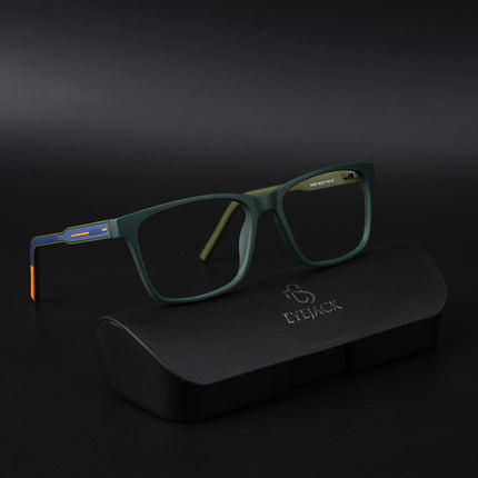 Eyejack Rush Green Square Eyeglasses for Men & Women (1001CL640-C6)