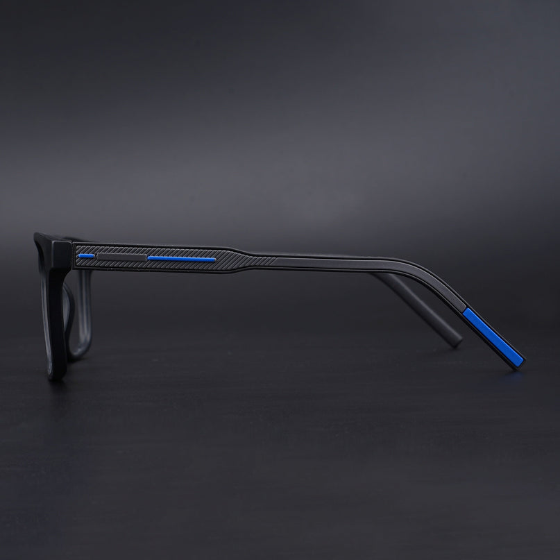 Eyejack Rush Matt Black Square Eyeglasses for Men & Women (1001CL641-C7)