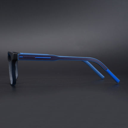 Eyejack Rush Navy Blue Square Eyeglasses for Men & Women (1001CL642-C8)