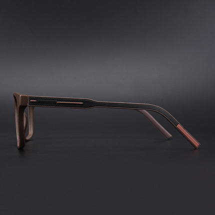 Eyejack Rush Matt Brown Square Eyeglasses for Men & Women (1001CL644-C10)