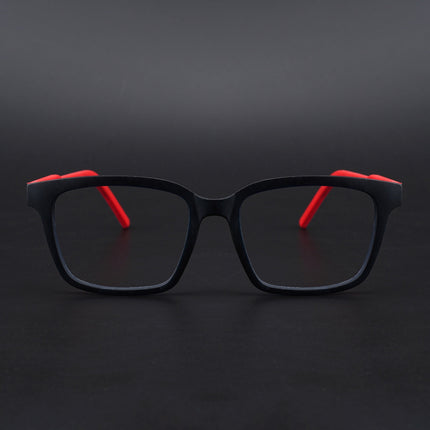 Eyejack Rush Navy Blue Square Eyeglasses for Men & Women (1002CL647-C3)