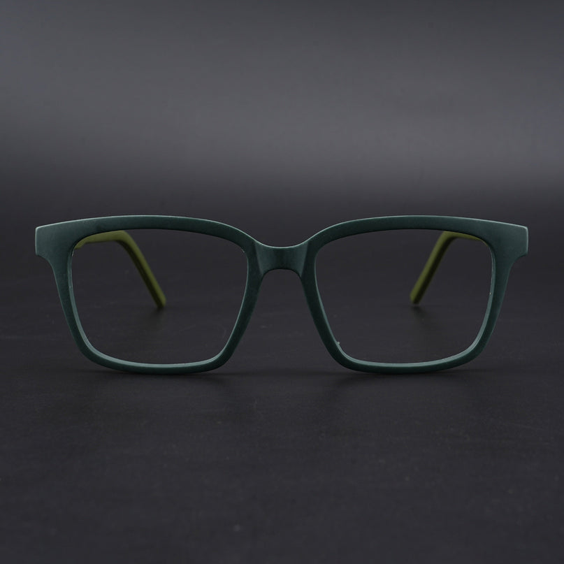 Eyejack Rush Green Square Eyeglasses for Men & Women (1002CL650-C6)