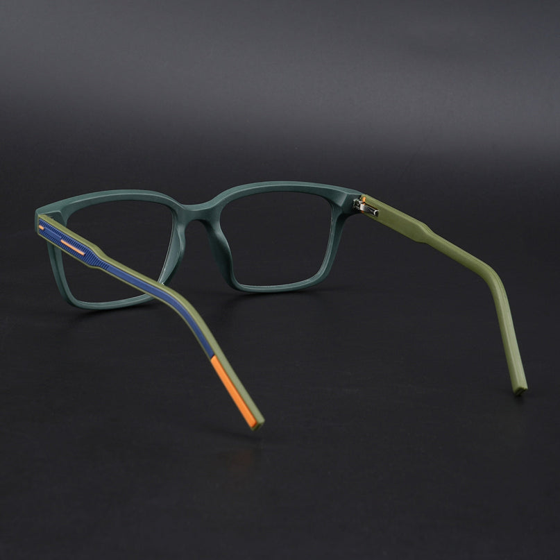 Eyejack Rush Green Square Eyeglasses for Men & Women (1002CL650-C6)