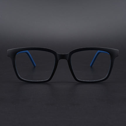 Eyejack Rush Navy Blue Square Eyeglasses for Men & Women (1002CL652-C8)