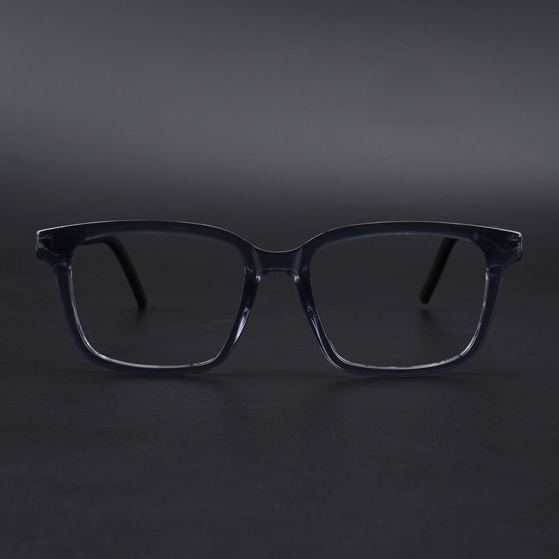 Eyejack Rush Grey Square Eyeglasses for Men & Women (1002CL653-C9)