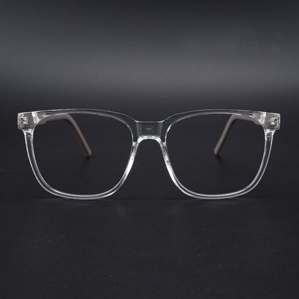 Eyejack Rush Transparent Square Eyeglasses for Men & Women (1003CL656-C2)