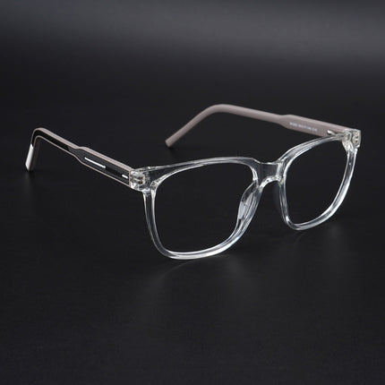 Eyejack Rush Transparent Square Eyeglasses for Men & Women (1003CL656-C2)