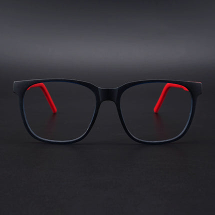 Eyejack Rush Navy Blue Square Eyeglasses for Men & Women (1003CL657-C3)