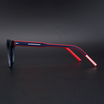 Eyejack Rush Navy Blue Square Eyeglasses for Men & Women (1003CL657-C3)