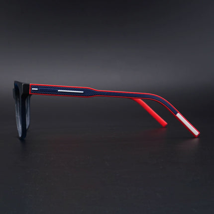 Eyejack Rush Navy Blue Square Eyeglasses for Men & Women (1003CL657-C3)