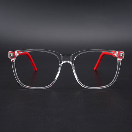 Eyejack Rush Transparent Square Eyeglasses for Men & Women (1003CL658-C4)