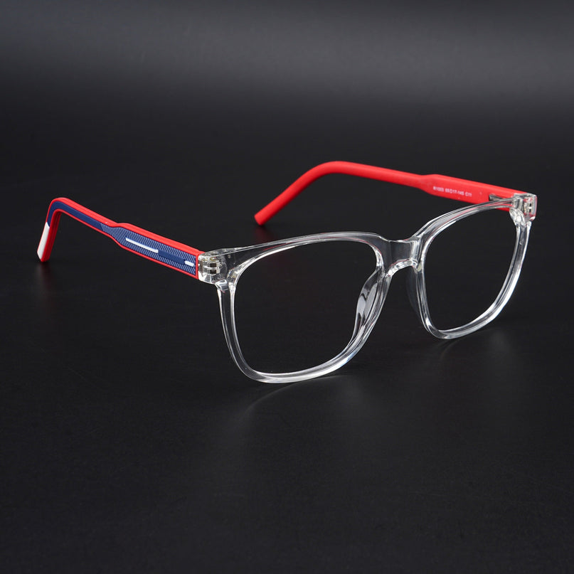 Eyejack Rush Transparent Square Eyeglasses for Men & Women (1003CL658-C4)