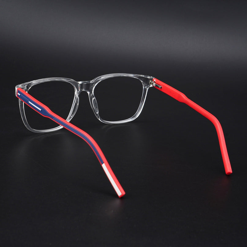 Eyejack Rush Transparent Square Eyeglasses for Men & Women (1003CL658-C4)
