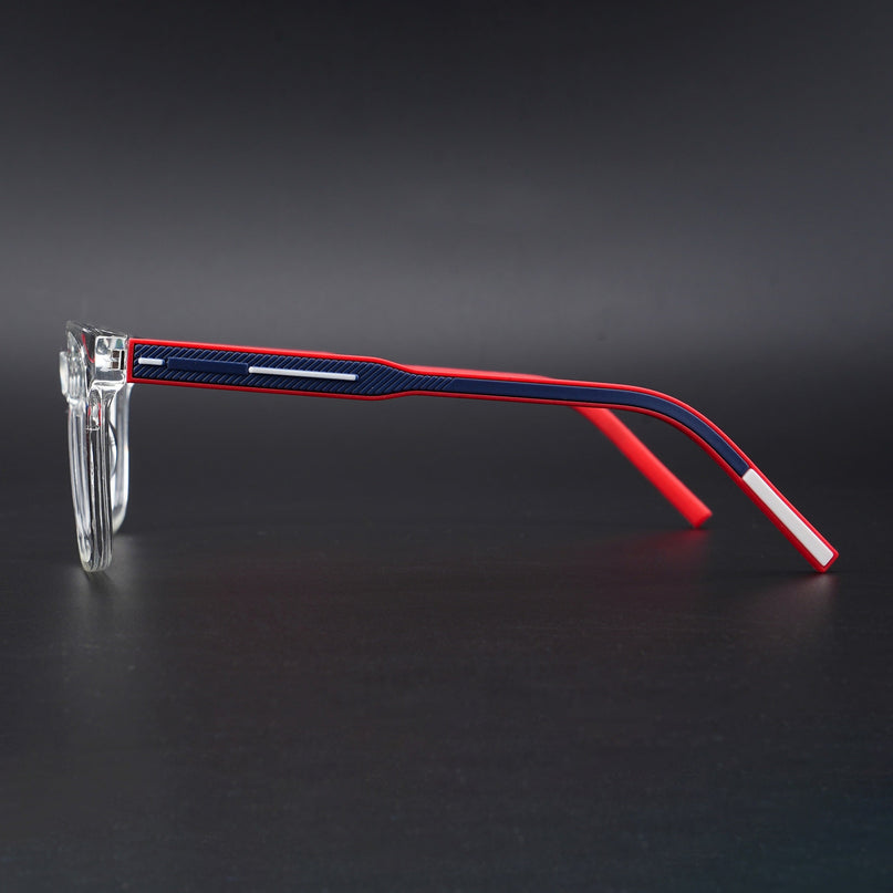Eyejack Rush Transparent Square Eyeglasses for Men & Women (1003CL658-C4)