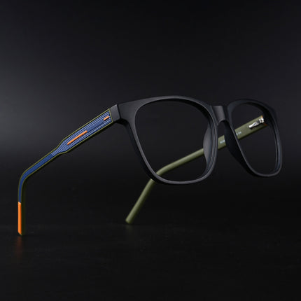 Eyejack Rush Matt Black Square Eyeglasses for Men & Women (1003CL659-C5)