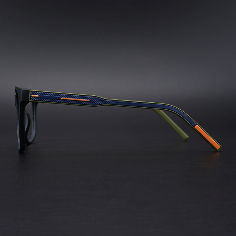 Eyejack Rush Matt Black Square Eyeglasses for Men & Women (1003CL659-C5)