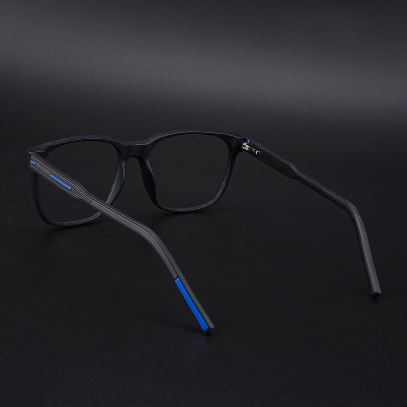 Eyejack Rush Matt Black Square Eyeglasses for Men & Women (1003CL661-C7)