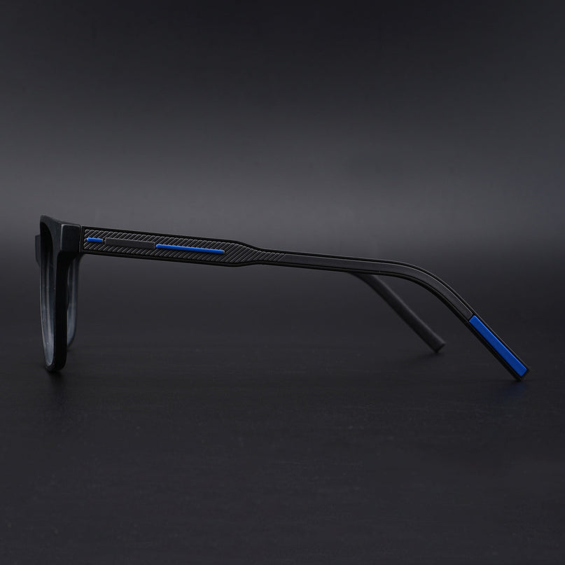 Eyejack Rush Matt Black Square Eyeglasses for Men & Women (1003CL661-C7)