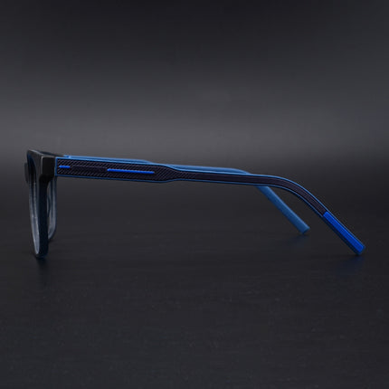 Eyejack Rush Navy Blue Square Eyeglasses for Men & Women (1003CL662-C8)