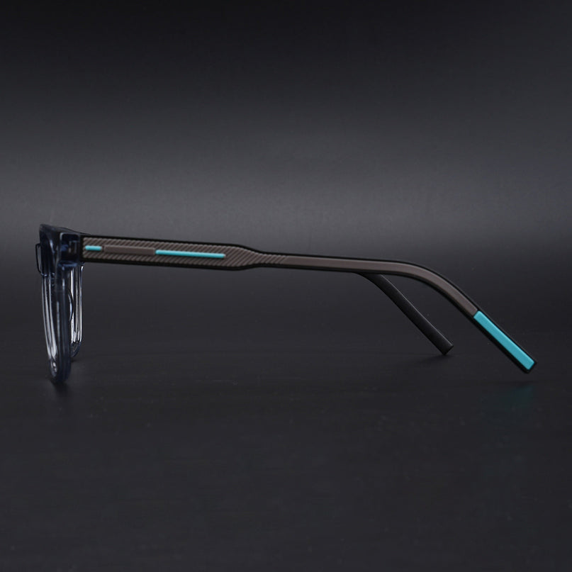 Eyejack Rush Grey Square Eyeglasses for Men & Women (1003CL663-C9)