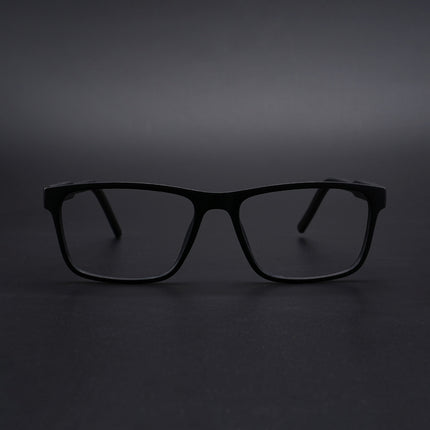 Eyejack Rush Matt Black Square Eyeglasses for Men & Women (1004CL671-C7)
