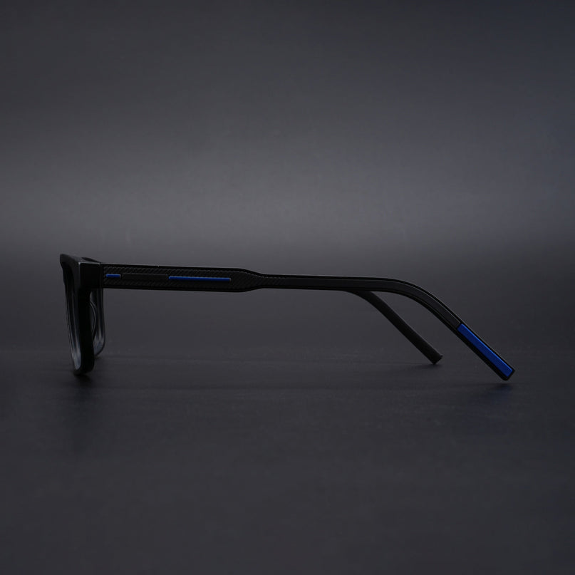 Eyejack Rush Matt Black Square Eyeglasses for Men & Women (1004CL671-C7)