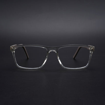 Eyejack Rush Transparent Square Eyeglasses for Men & Women (1004CL666-C2)