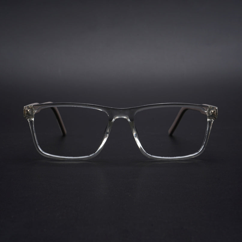 Eyejack Rush Transparent Square Eyeglasses for Men & Women (1004CL666-C2)
