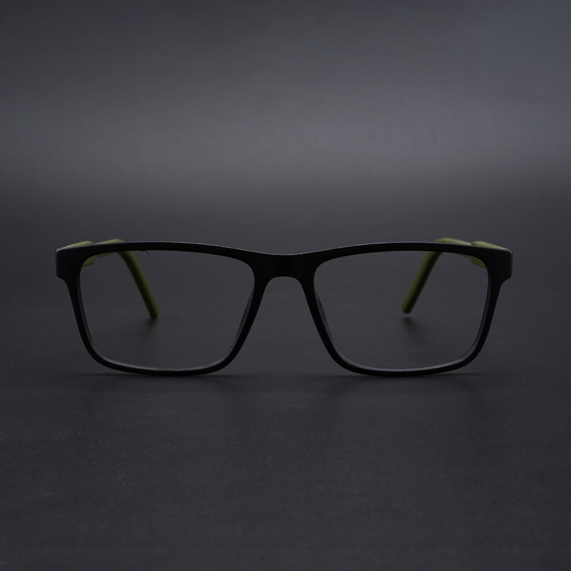 Eyejack Rush Matt Black Square Eyeglasses for Men & Women (1004CL669-C5)